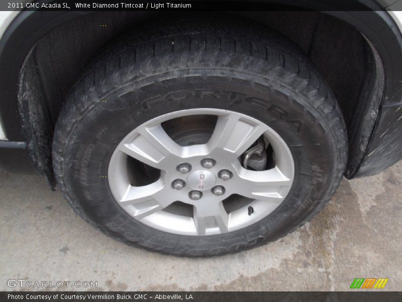 White Diamond Tintcoat / Light Titanium 2011 GMC Acadia SL