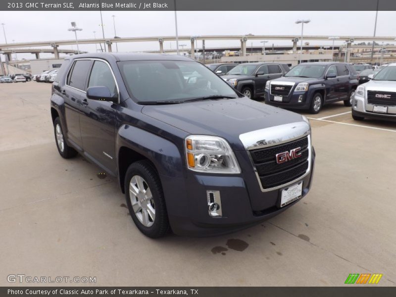 Atlantis Blue Metallic / Jet Black 2013 GMC Terrain SLE