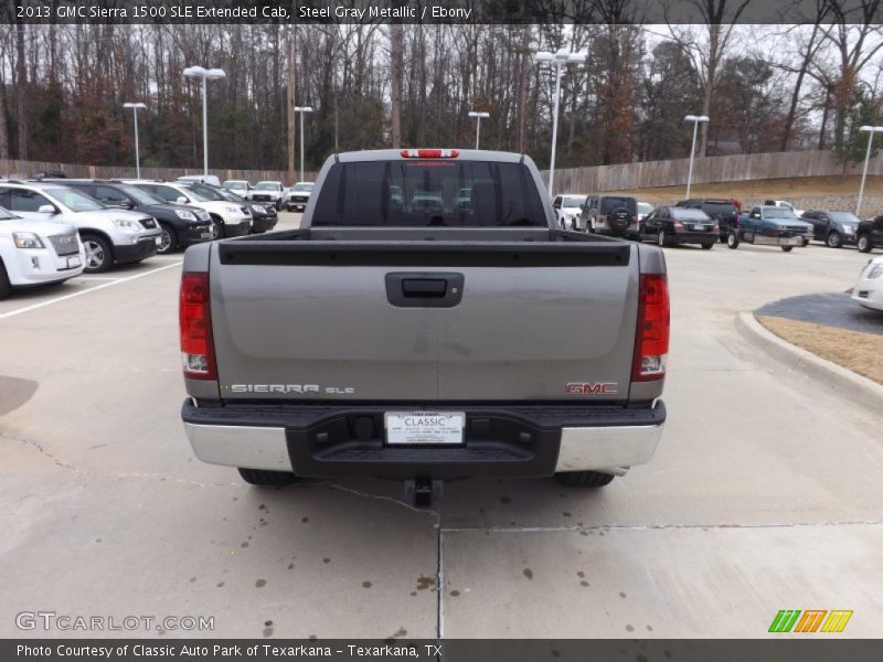 Steel Gray Metallic / Ebony 2013 GMC Sierra 1500 SLE Extended Cab