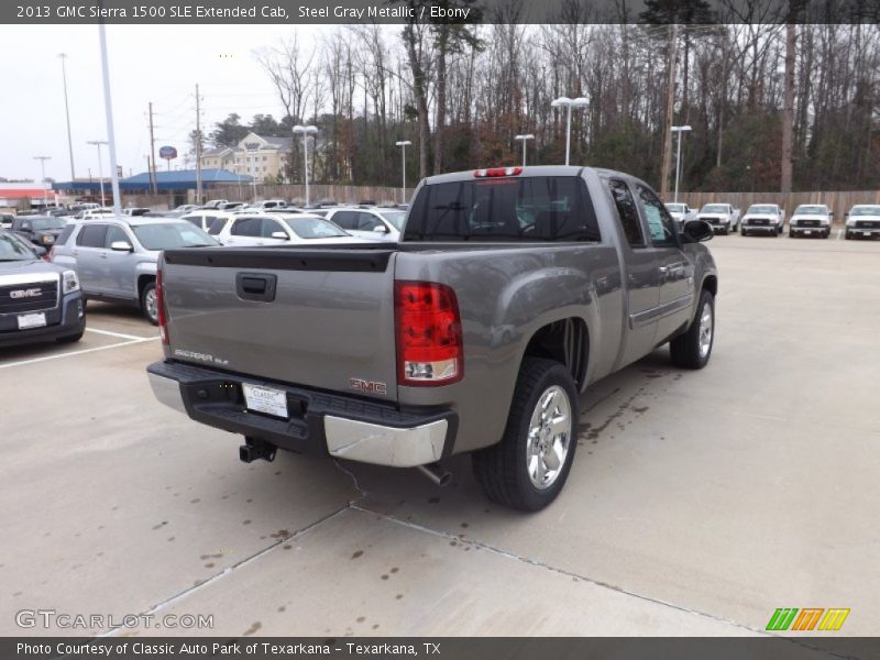Steel Gray Metallic / Ebony 2013 GMC Sierra 1500 SLE Extended Cab
