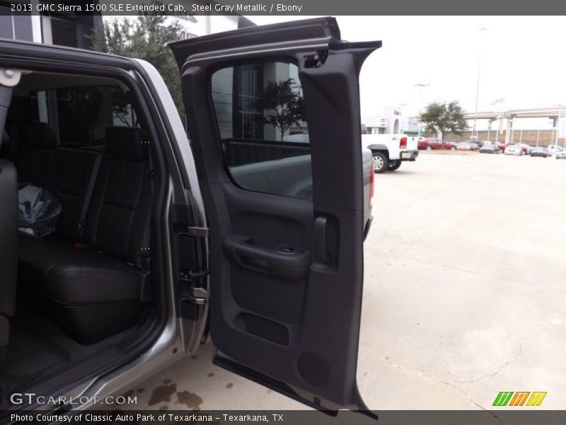Steel Gray Metallic / Ebony 2013 GMC Sierra 1500 SLE Extended Cab