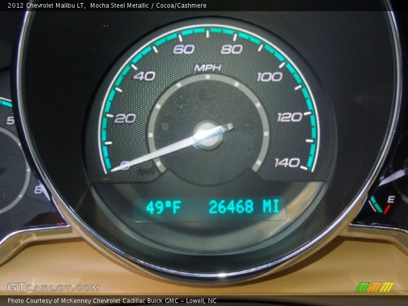 Mocha Steel Metallic / Cocoa/Cashmere 2012 Chevrolet Malibu LT