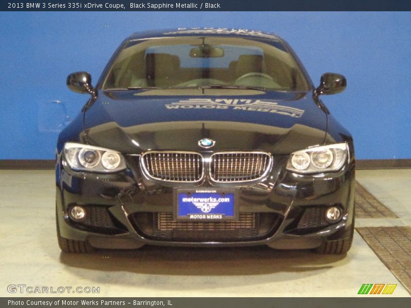 Black Sapphire Metallic / Black 2013 BMW 3 Series 335i xDrive Coupe