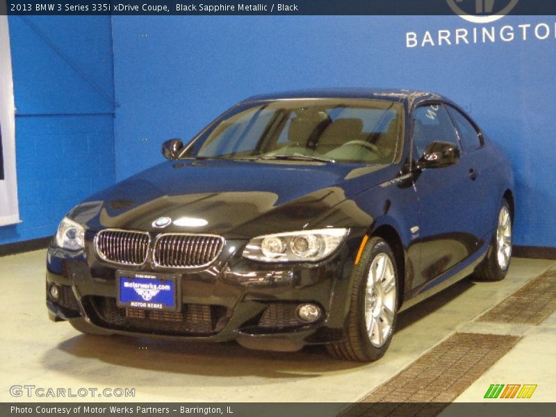 Black Sapphire Metallic / Black 2013 BMW 3 Series 335i xDrive Coupe