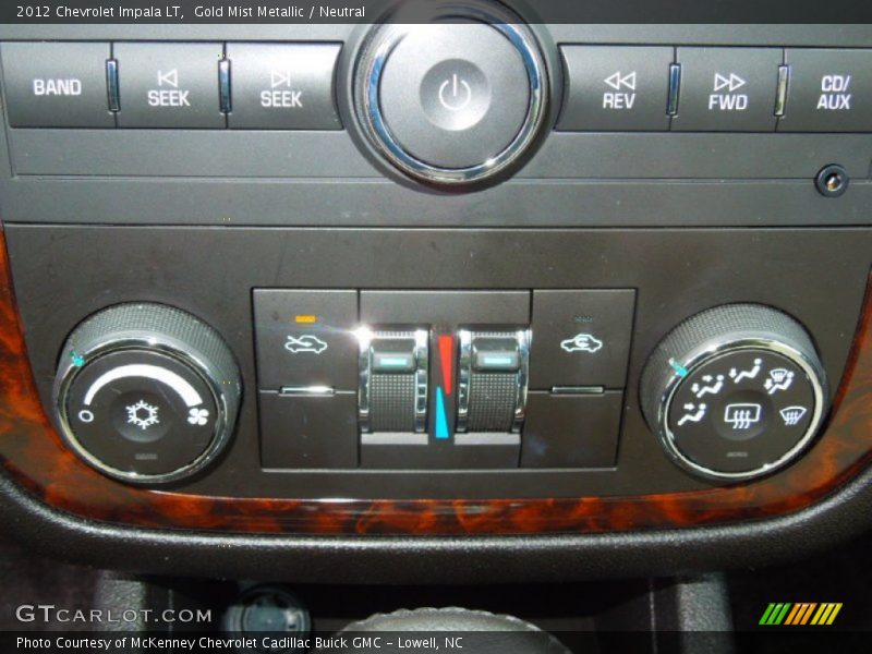 Gold Mist Metallic / Neutral 2012 Chevrolet Impala LT