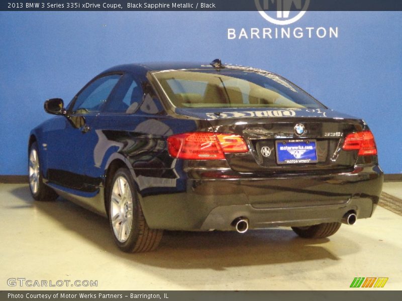 Black Sapphire Metallic / Black 2013 BMW 3 Series 335i xDrive Coupe