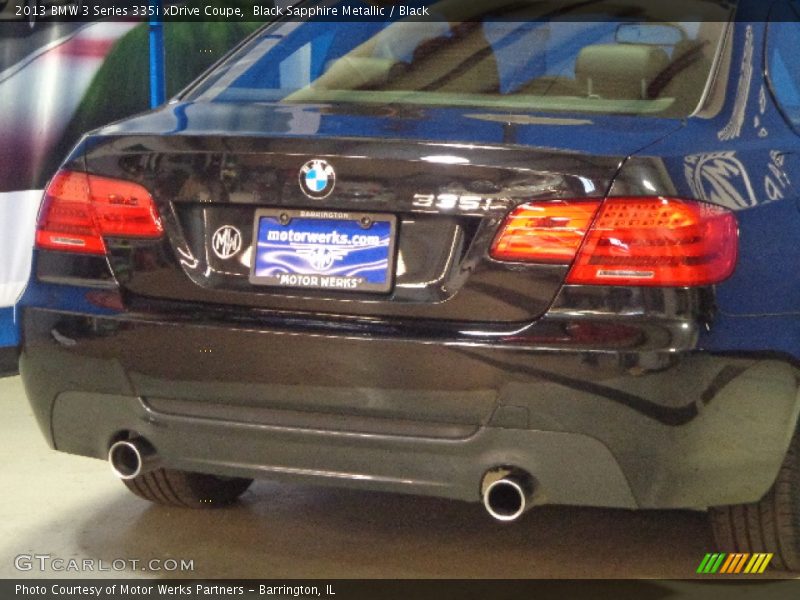 Black Sapphire Metallic / Black 2013 BMW 3 Series 335i xDrive Coupe