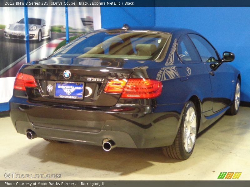 Black Sapphire Metallic / Black 2013 BMW 3 Series 335i xDrive Coupe