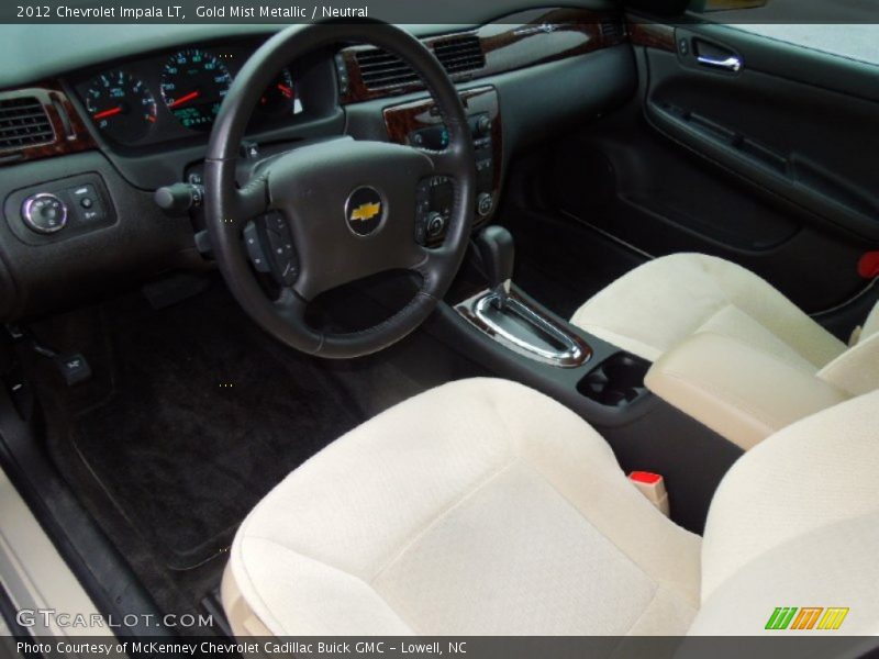 Gold Mist Metallic / Neutral 2012 Chevrolet Impala LT