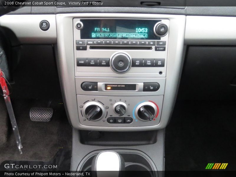 Controls of 2008 Cobalt Sport Coupe