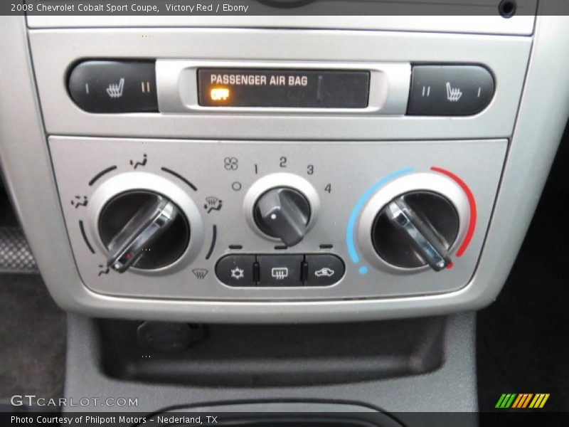 Controls of 2008 Cobalt Sport Coupe
