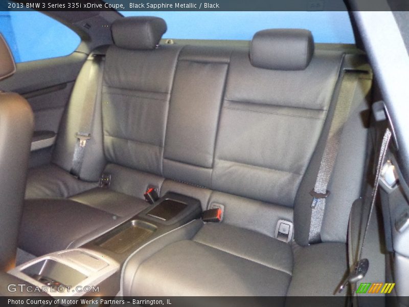 Rear Seat of 2013 3 Series 335i xDrive Coupe