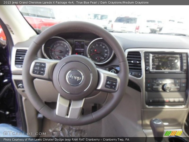 True Blue Pearl / Dark Graystone/Medium Graystone 2013 Jeep Grand Cherokee Laredo X Package 4x4