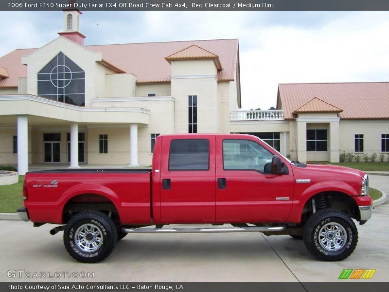 Red Clearcoat / Medium Flint 2006 Ford F250 Super Duty Lariat FX4 Off Road Crew Cab 4x4
