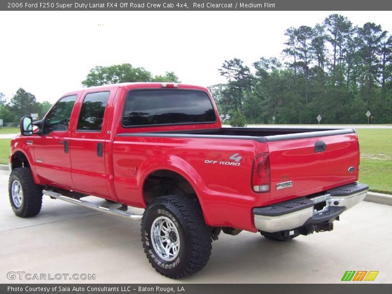 Red Clearcoat / Medium Flint 2006 Ford F250 Super Duty Lariat FX4 Off Road Crew Cab 4x4