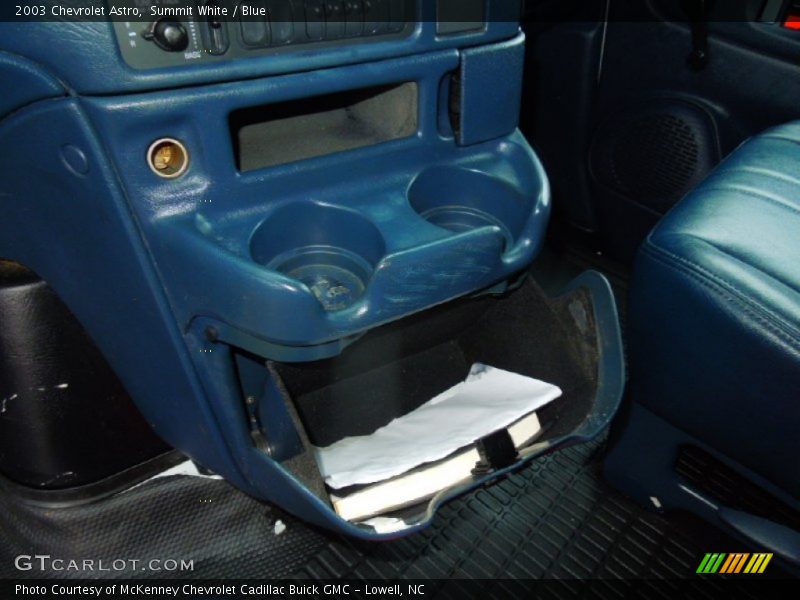 Summit White / Blue 2003 Chevrolet Astro