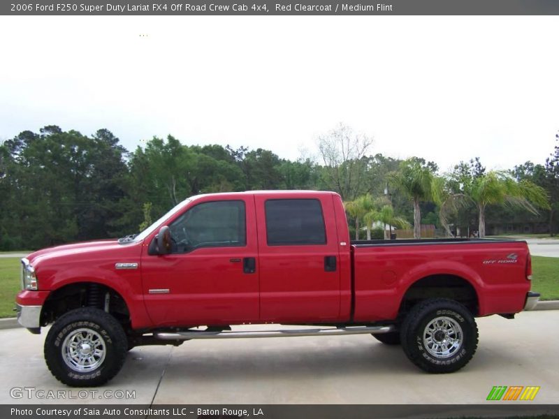 Red Clearcoat / Medium Flint 2006 Ford F250 Super Duty Lariat FX4 Off Road Crew Cab 4x4
