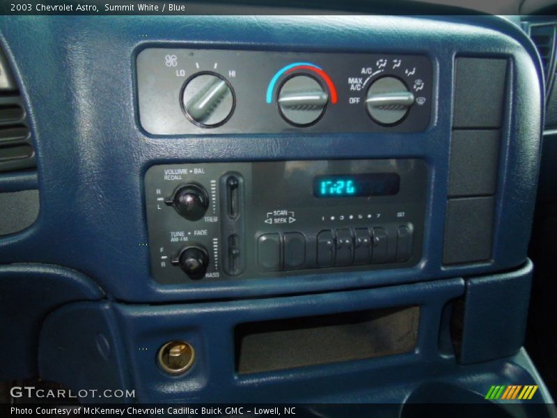 Controls of 2003 Astro 