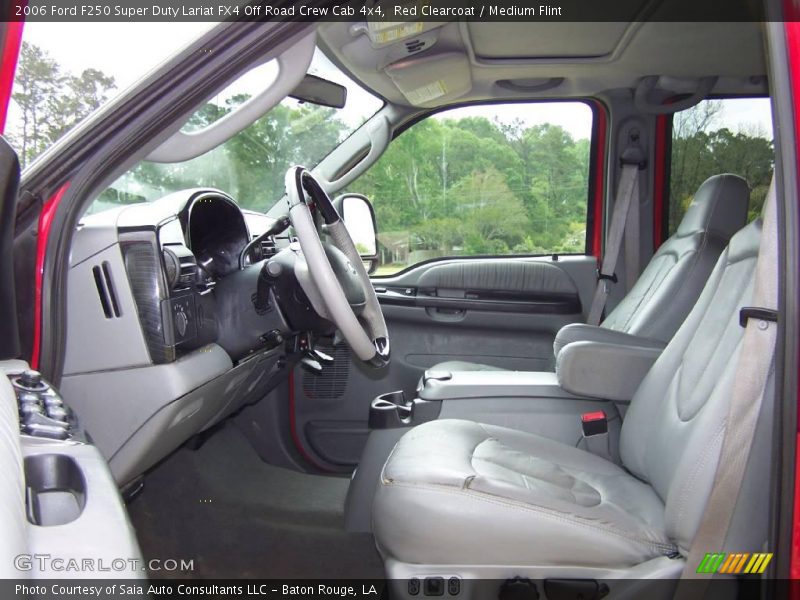 Red Clearcoat / Medium Flint 2006 Ford F250 Super Duty Lariat FX4 Off Road Crew Cab 4x4