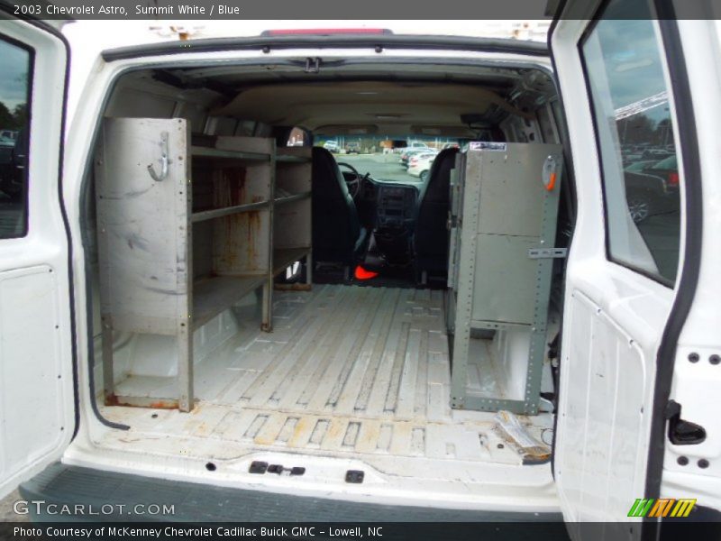 Summit White / Blue 2003 Chevrolet Astro