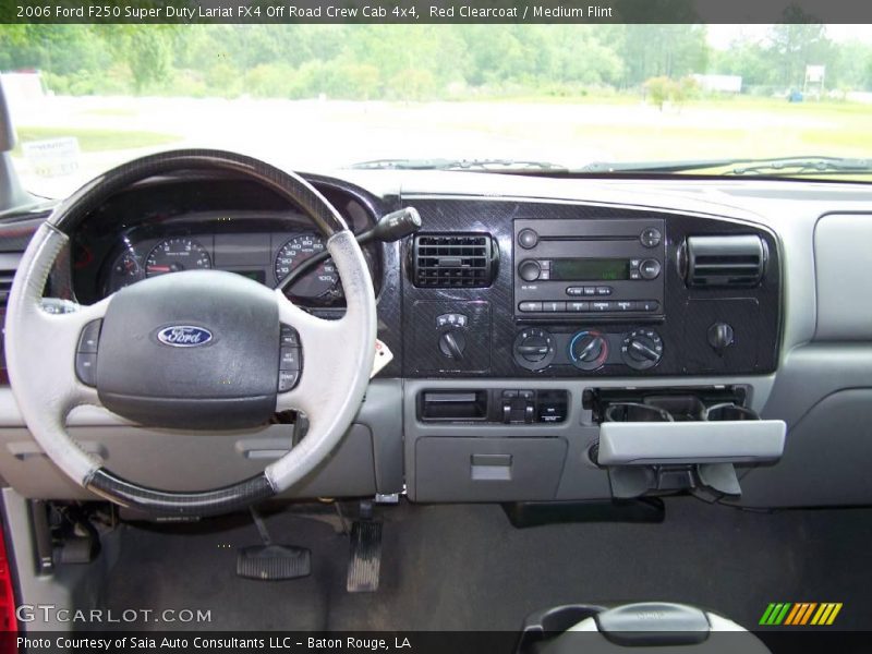 Red Clearcoat / Medium Flint 2006 Ford F250 Super Duty Lariat FX4 Off Road Crew Cab 4x4