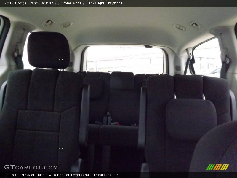 Stone White / Black/Light Graystone 2013 Dodge Grand Caravan SE