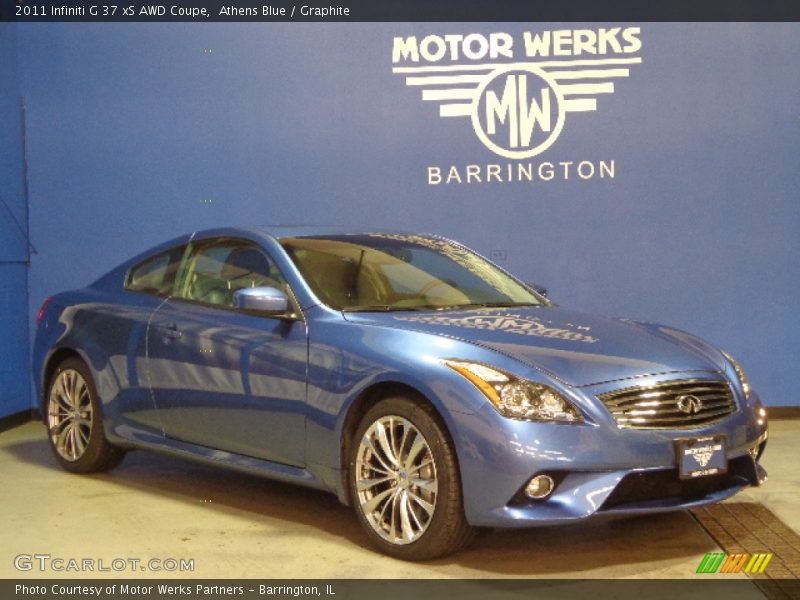 Athens Blue / Graphite 2011 Infiniti G 37 xS AWD Coupe