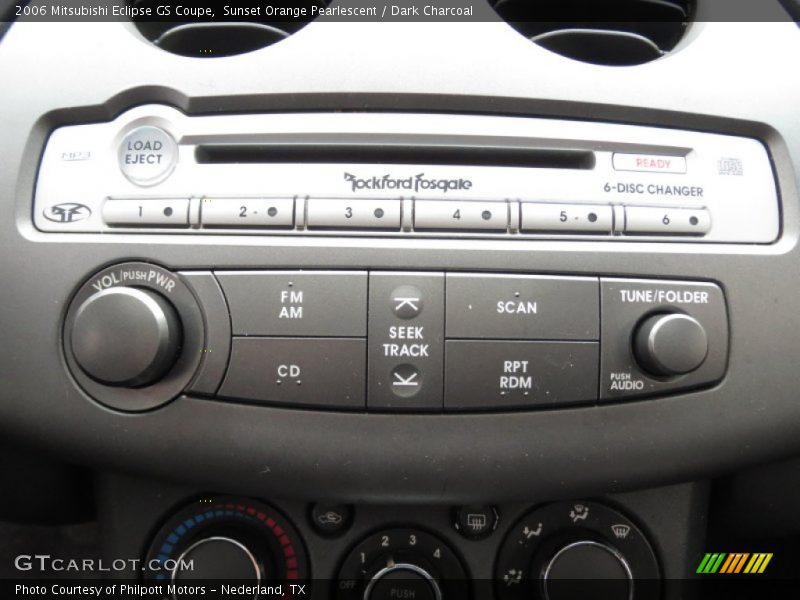 Controls of 2006 Eclipse GS Coupe