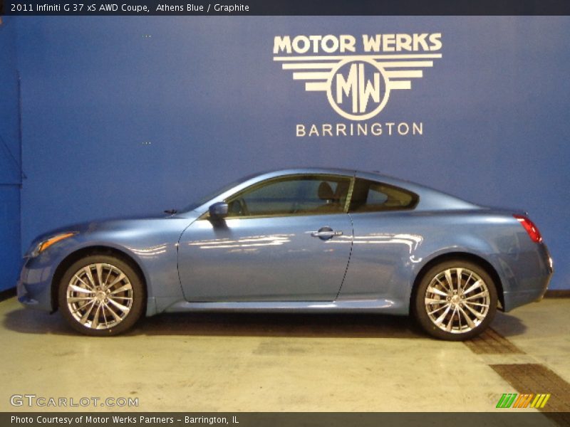 Athens Blue / Graphite 2011 Infiniti G 37 xS AWD Coupe