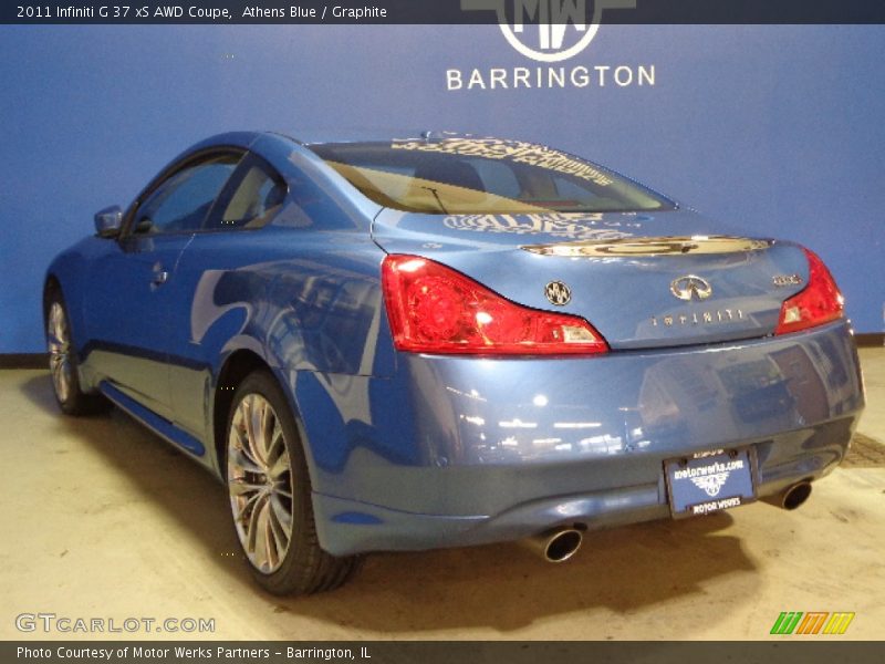 Athens Blue / Graphite 2011 Infiniti G 37 xS AWD Coupe