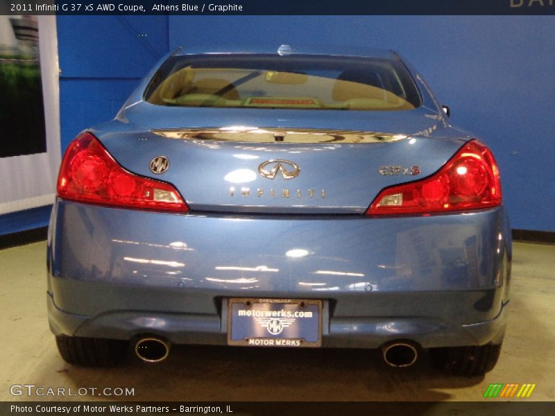 Athens Blue / Graphite 2011 Infiniti G 37 xS AWD Coupe