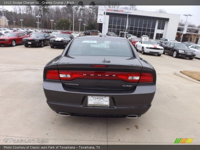 Granite Crystal / Black 2013 Dodge Charger SE