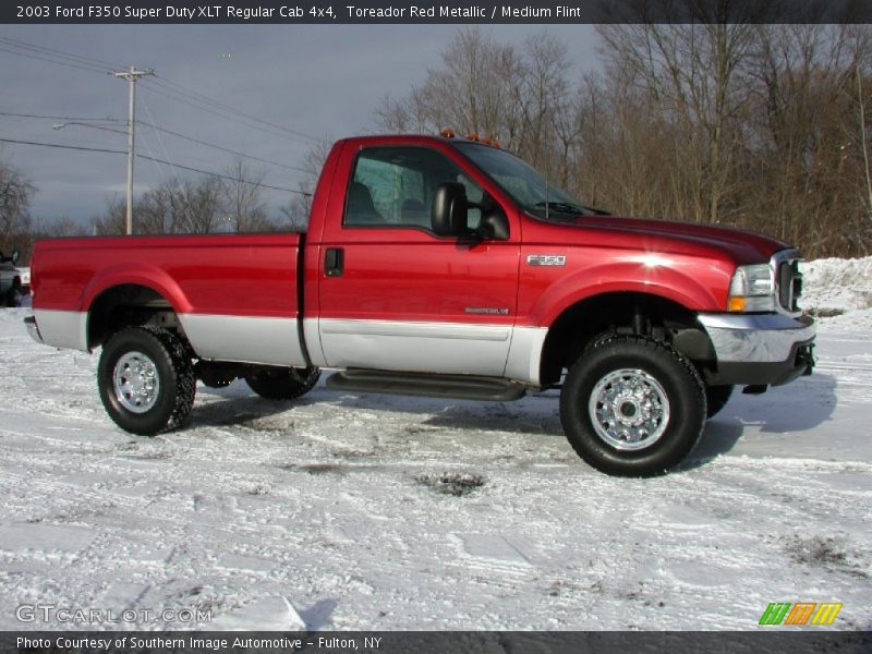 Toreador Red Metallic / Medium Flint 2003 Ford F350 Super Duty XLT Regular Cab 4x4