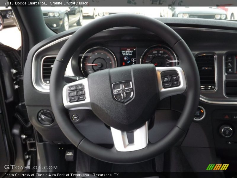 Granite Crystal / Black 2013 Dodge Charger SE