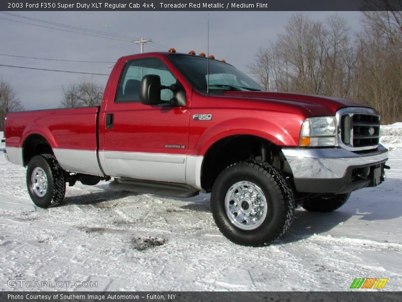 Toreador Red Metallic / Medium Flint 2003 Ford F350 Super Duty XLT Regular Cab 4x4