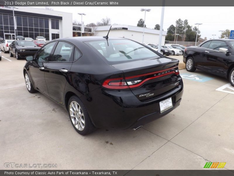 Pitch Black / Diesel Gray/Ceramic White 2013 Dodge Dart Limited
