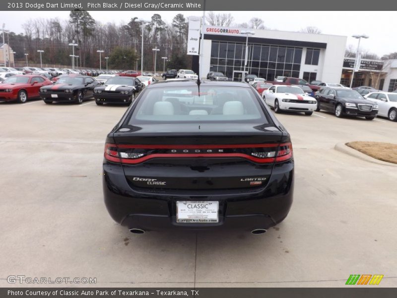 Pitch Black / Diesel Gray/Ceramic White 2013 Dodge Dart Limited