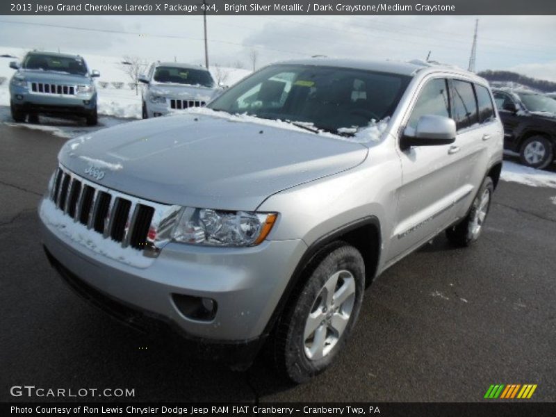 Bright Silver Metallic / Dark Graystone/Medium Graystone 2013 Jeep Grand Cherokee Laredo X Package 4x4