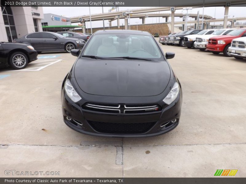 Pitch Black / Diesel Gray/Ceramic White 2013 Dodge Dart Limited