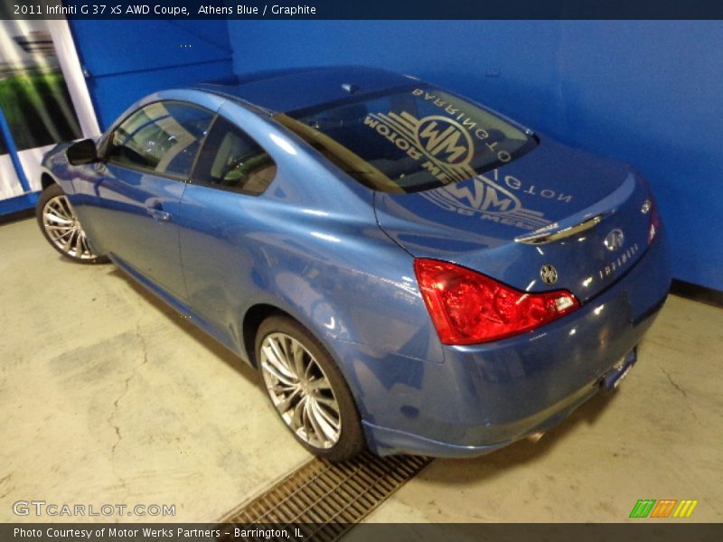 Athens Blue / Graphite 2011 Infiniti G 37 xS AWD Coupe