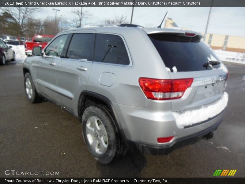 Bright Silver Metallic / Dark Graystone/Medium Graystone 2013 Jeep Grand Cherokee Laredo X Package 4x4