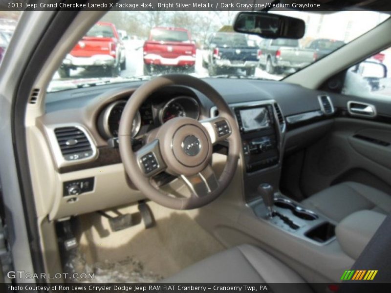 Bright Silver Metallic / Dark Graystone/Medium Graystone 2013 Jeep Grand Cherokee Laredo X Package 4x4