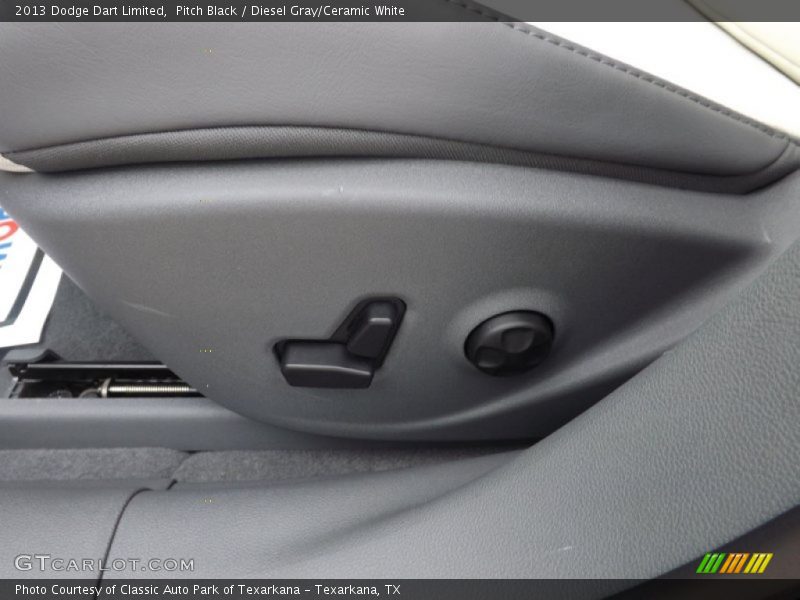 Pitch Black / Diesel Gray/Ceramic White 2013 Dodge Dart Limited