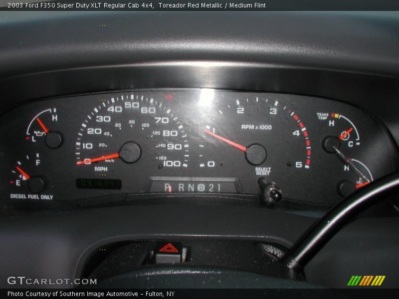  2003 F350 Super Duty XLT Regular Cab 4x4 XLT Regular Cab 4x4 Gauges