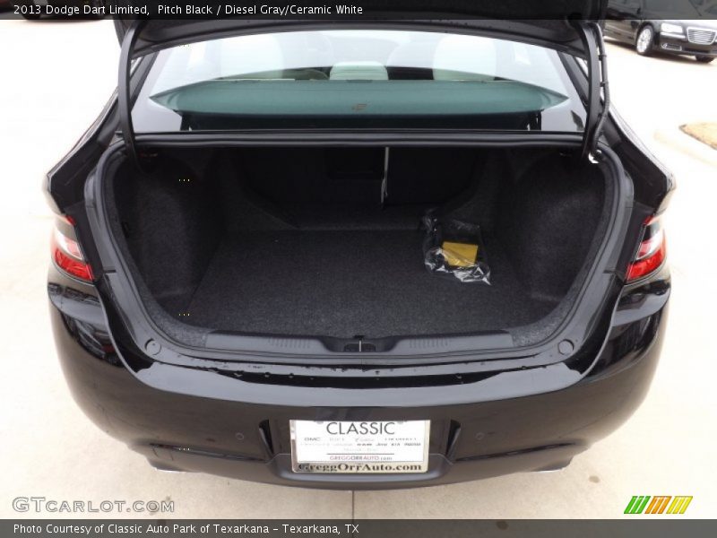 Pitch Black / Diesel Gray/Ceramic White 2013 Dodge Dart Limited