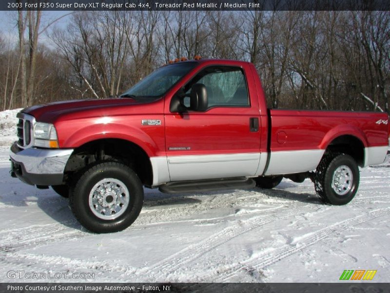 Toreador Red Metallic / Medium Flint 2003 Ford F350 Super Duty XLT Regular Cab 4x4