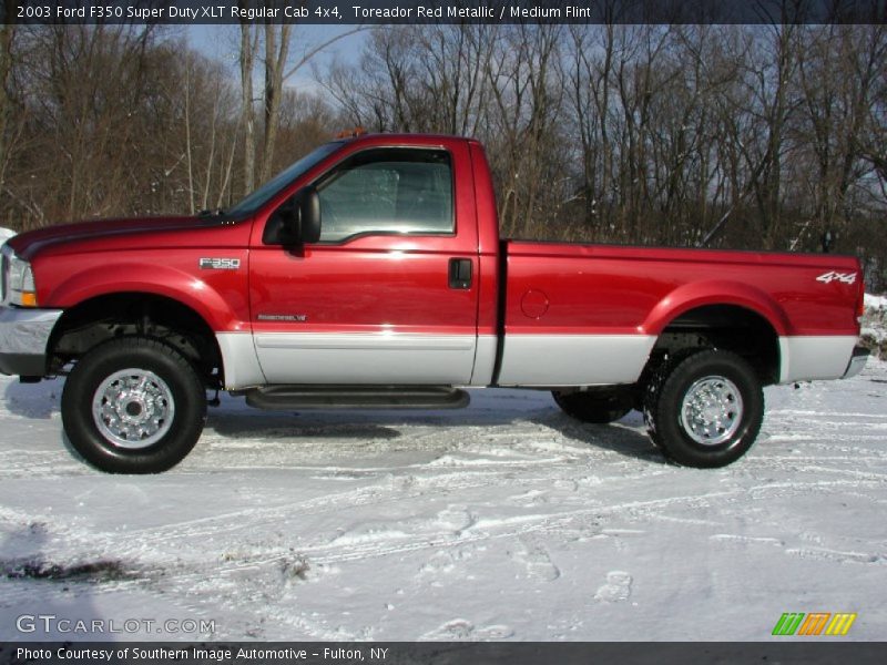 Toreador Red Metallic / Medium Flint 2003 Ford F350 Super Duty XLT Regular Cab 4x4