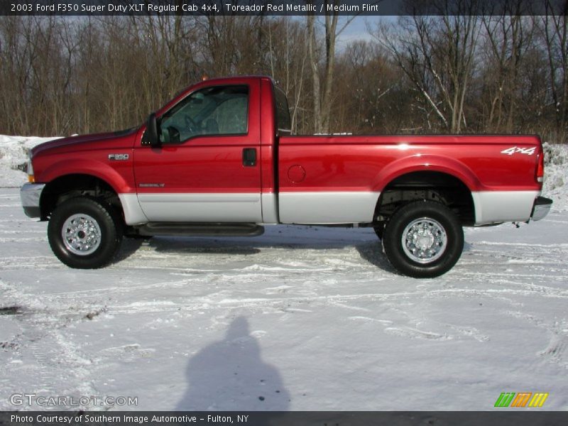 Toreador Red Metallic / Medium Flint 2003 Ford F350 Super Duty XLT Regular Cab 4x4