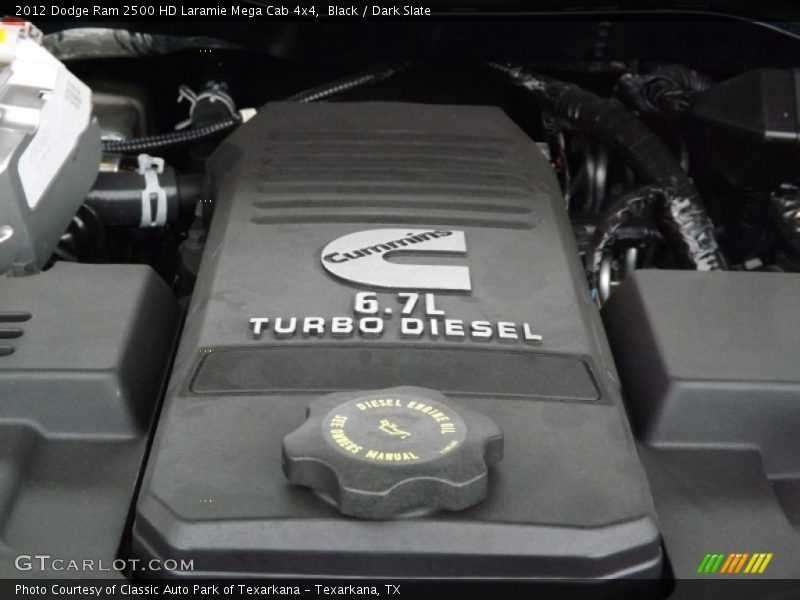 Black / Dark Slate 2012 Dodge Ram 2500 HD Laramie Mega Cab 4x4