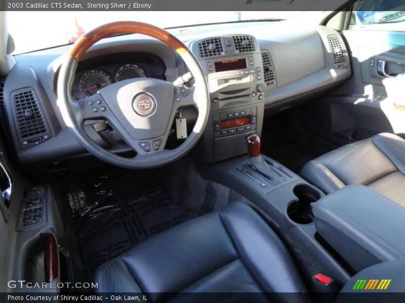 Sterling Silver / Ebony 2003 Cadillac CTS Sedan